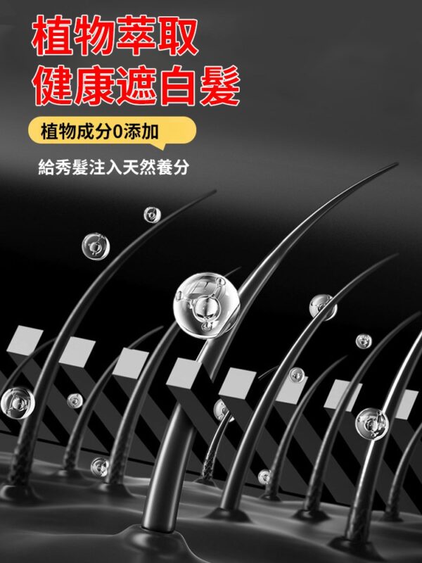 防水防汗遮白髮染髮梳：圖片 3